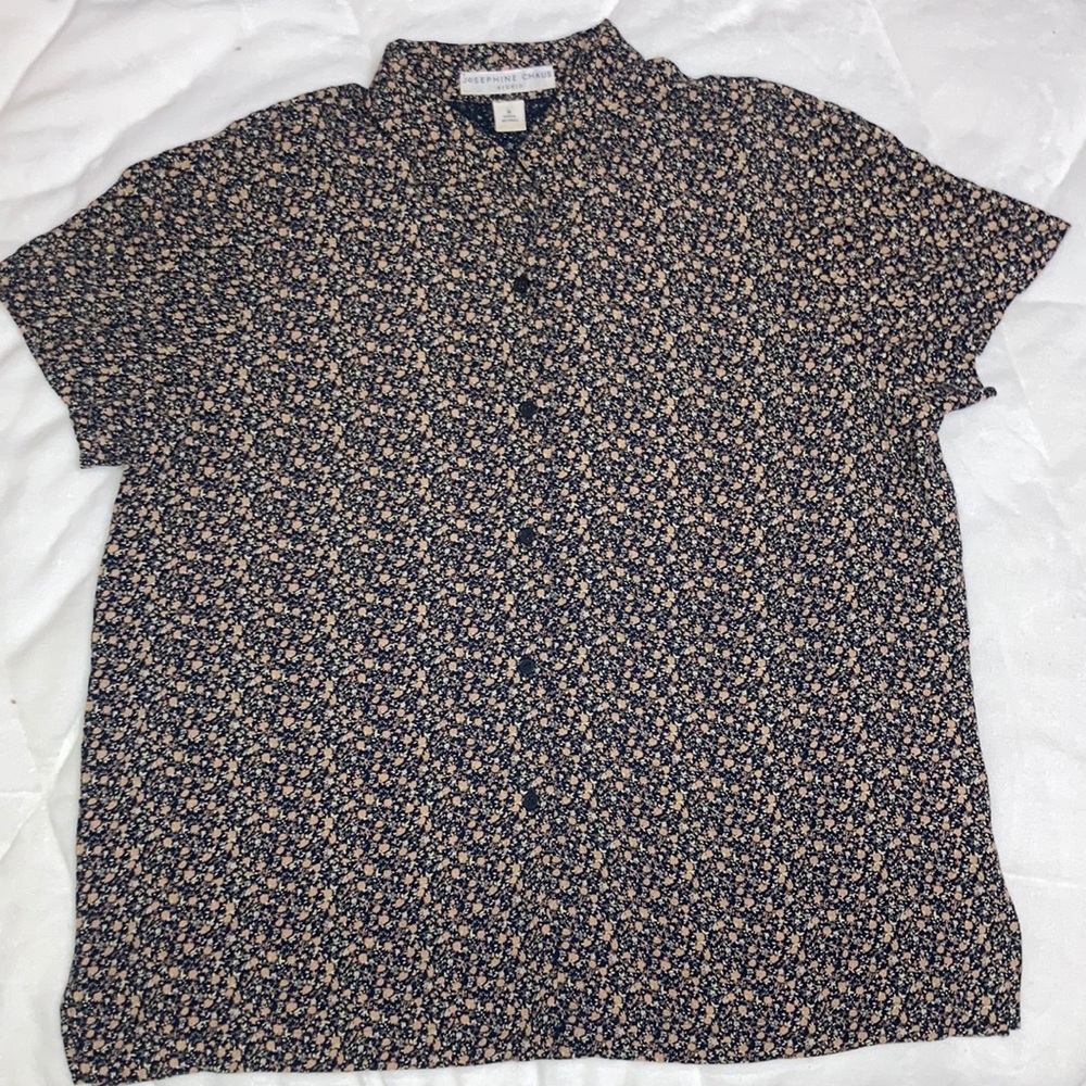 16 Josephine Chaus Floral Button Up